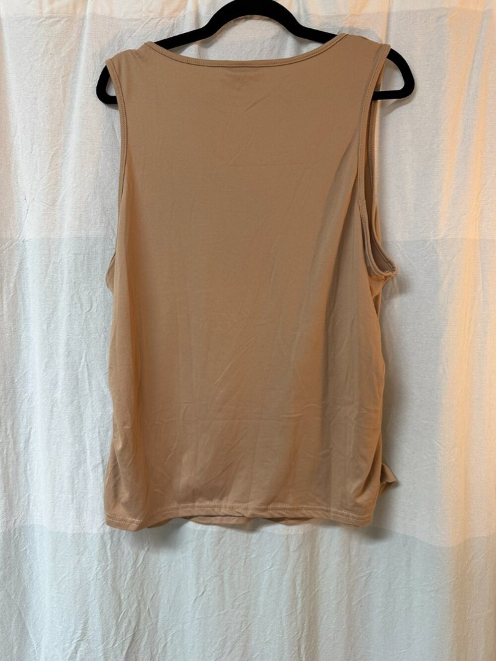 Ruched Square Neck Basic Tank - Picture 2 of 4
